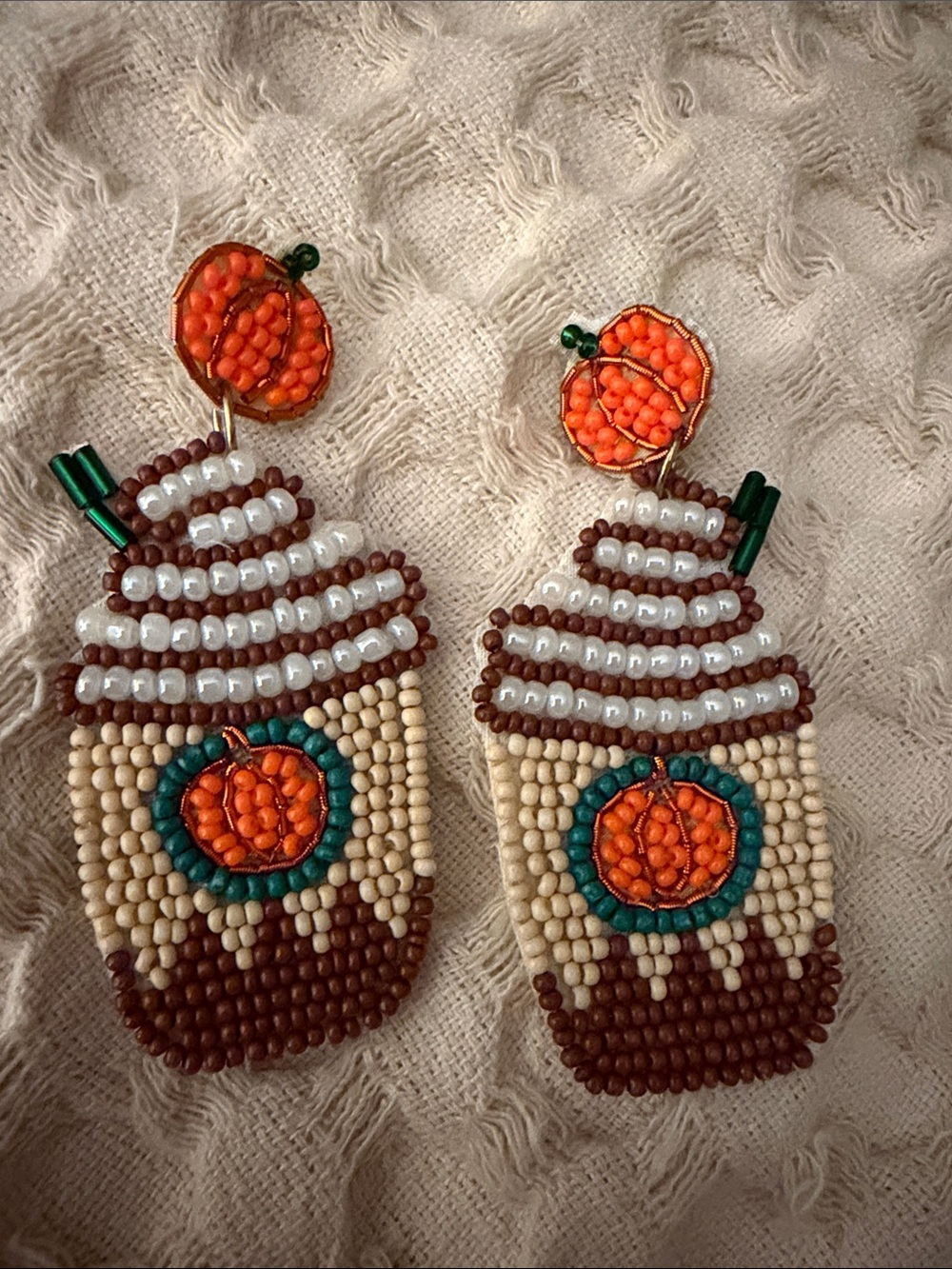 PSL Pumpkin Spice Latte Fall Earrings